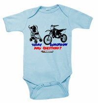 motocross baby onesie